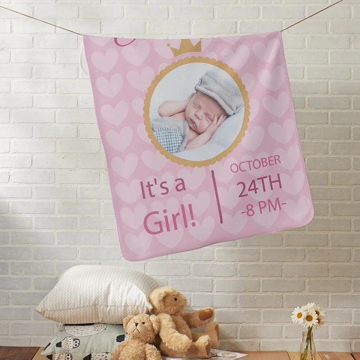 Personalized Name And Photo Blanket