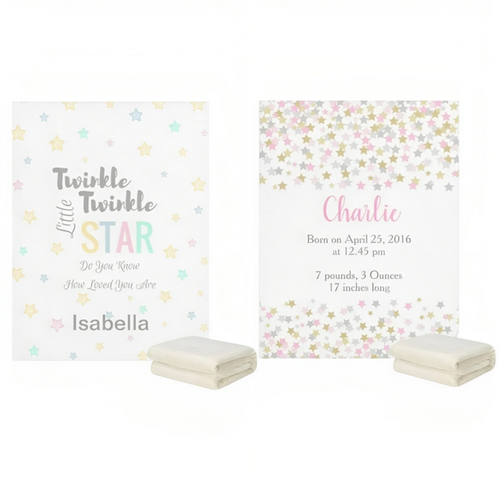 Personalized Twinkle Little Star Blanket