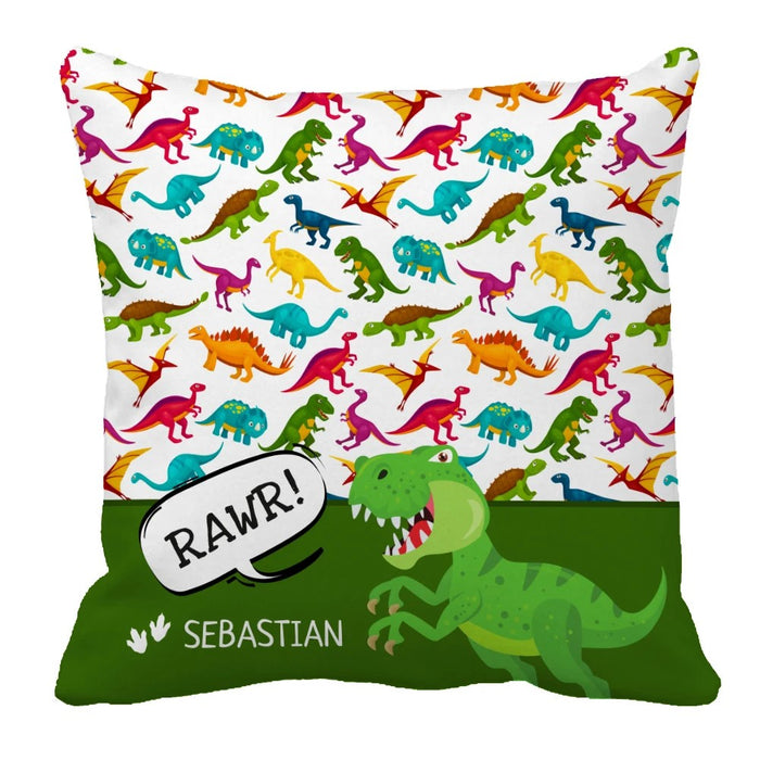 Dinosaur Pattern With Name Bedding Set