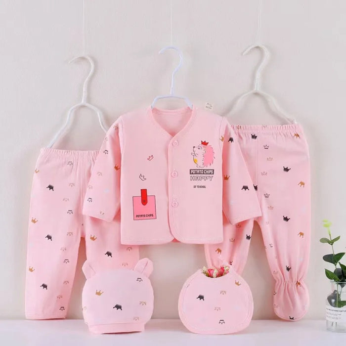 Five Piece Newborns Baby Outfit Set