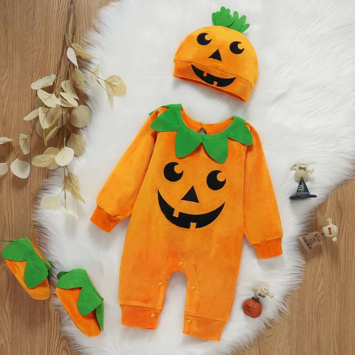 Halloween Pumpkin Costume Jumpsuit