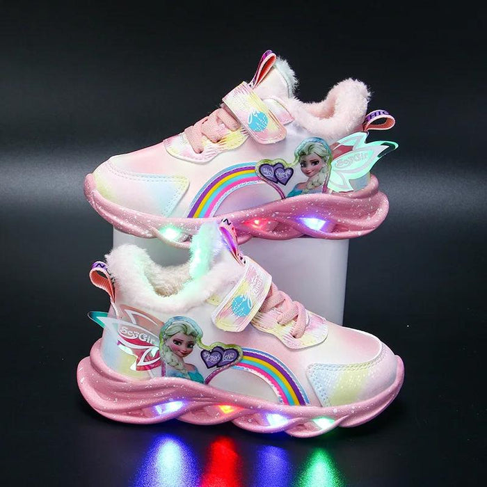 Elsa Character LED Casual Sneakers