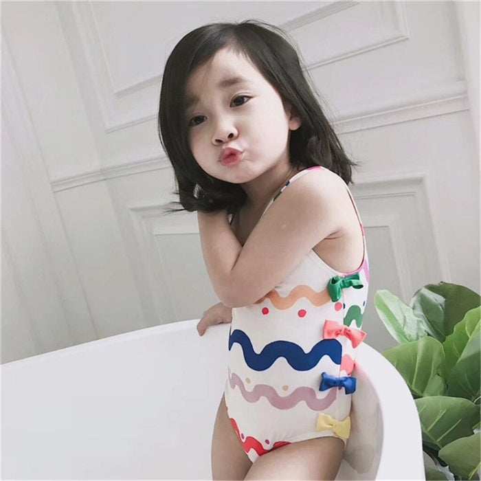 Baby Girl Colorful One Pieces Summer Swimsuit