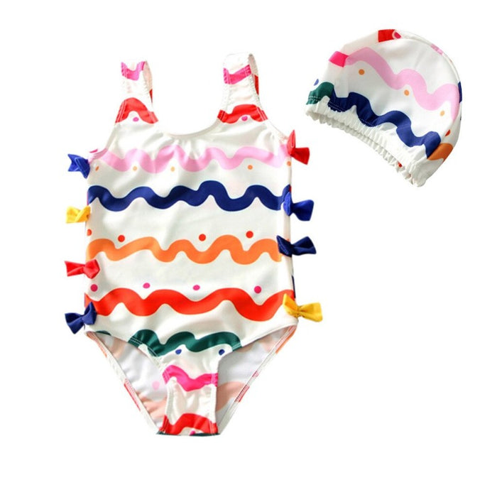 Baby Girl Colorful One Pieces Summer Swimsuit