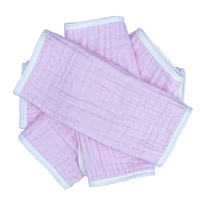 Muslin Burp Cloths Large 20 By 10 Inches 100% Cotton 6 Layers Extra Absorbent And Soft 4 Pack