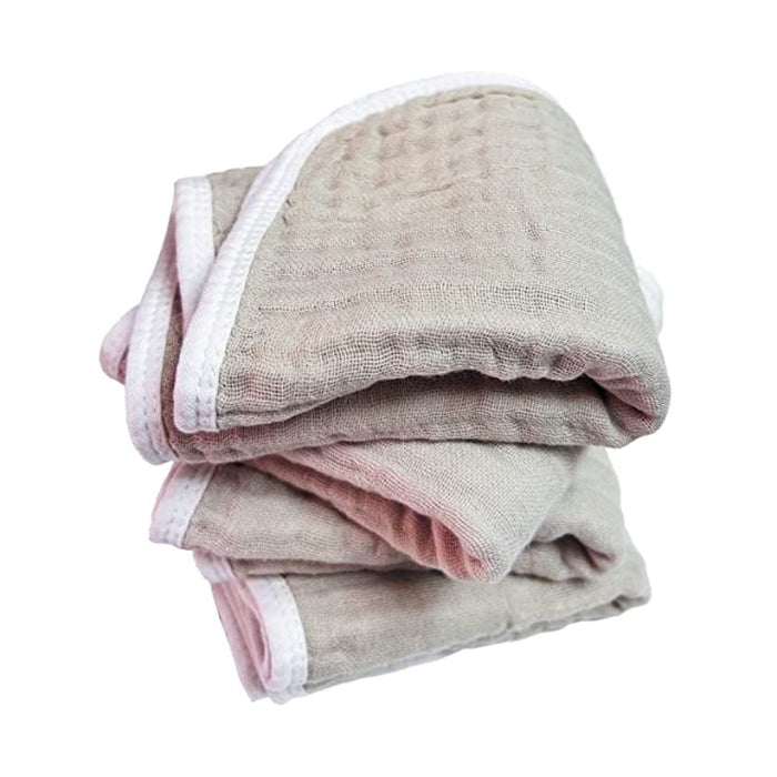 Muslin Burp Cloths Large 20 By 10 Inches 100% Cotton 6 Layers Extra Absorbent And Soft 4 Pack