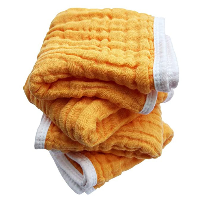 Muslin Burp Cloths Large 20 By 10 Inches 100% Cotton 6 Layers Extra Absorbent And Soft 4 Pack