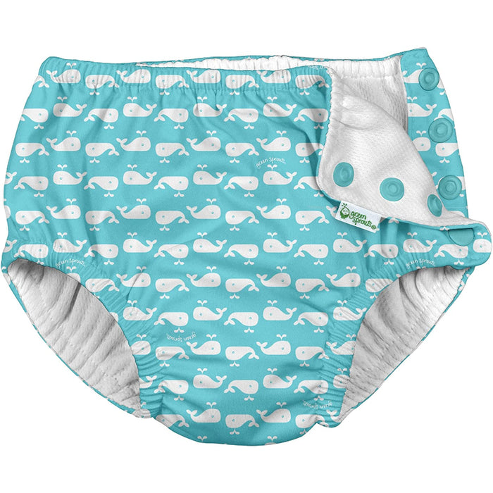 Baby-Girls Ruffle Snap Reusable Absorbent Swimsuit Diaper