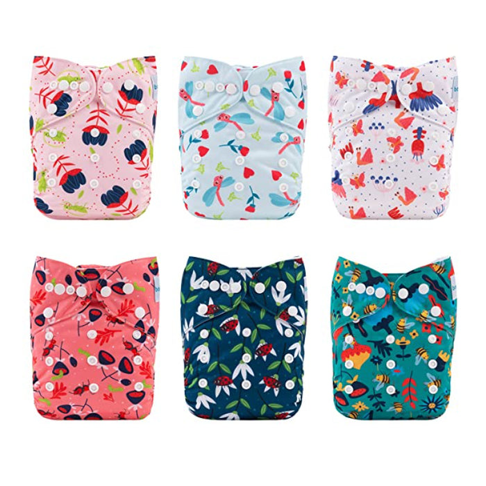 Adjustable Washable Cloth Diapers For Baby Girls And Boys