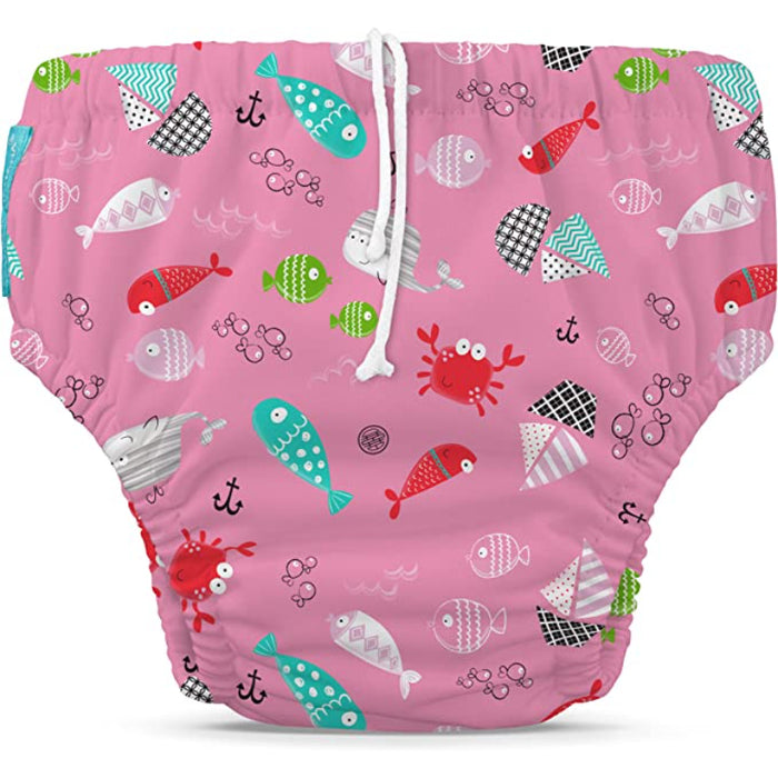 Reusable Swim Diaper With Adjustable Drawstring, Soft And Snug Fit To Prevent Leaks