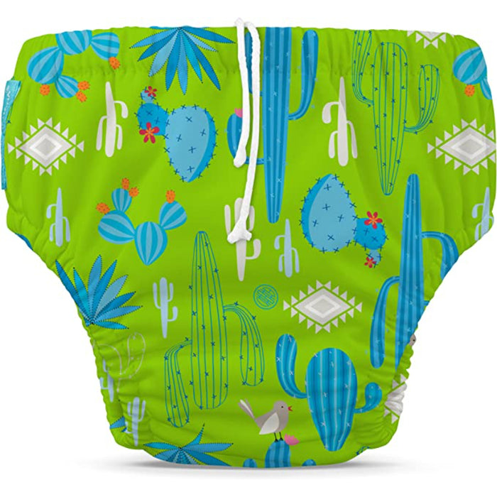 Baby Reusable Swim Diaper With Adjustable Drawstring, Soft And Snug Fit To Prevent Leaks