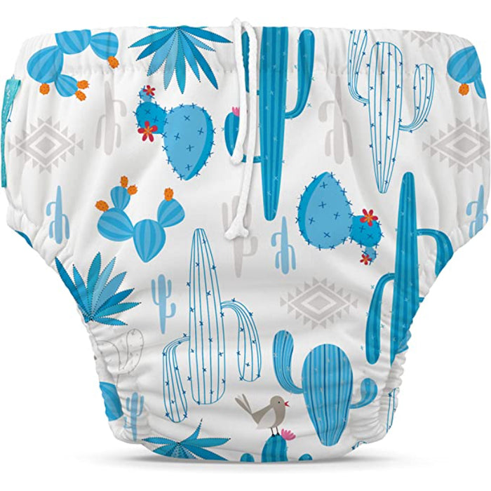 Baby Reusable Swim Diaper With Adjustable Drawstring, Soft And Snug Fit To Prevent Leaks