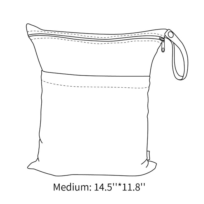 2 Pack Of Cloth Diaper Wet And Dry Bags