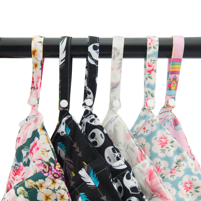 2 Pack Of Cloth Diaper Wet And Dry Bags