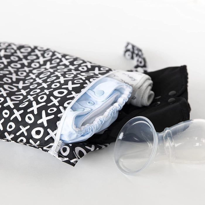 Waterproof Wet Dry Bags For Baby, Travel, Swimsuit, Cloth Diapers, Pump Parts, Gym Clothes, Toiletries, Strap To Stroller, Zipper Reusable Bag, Packing Pouch