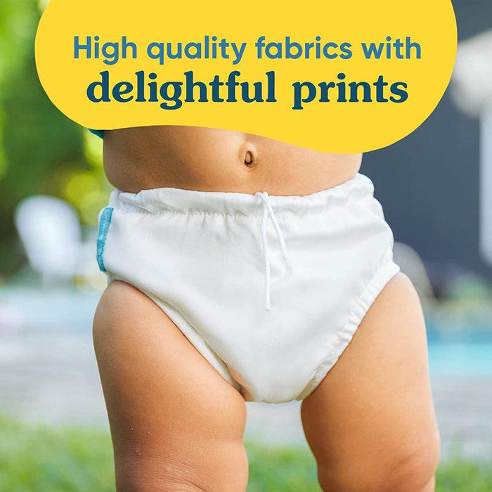 Baby Reusable Swim Diaper With Adjustable Drawstring, Soft And Snug Fit To Prevent Leaks