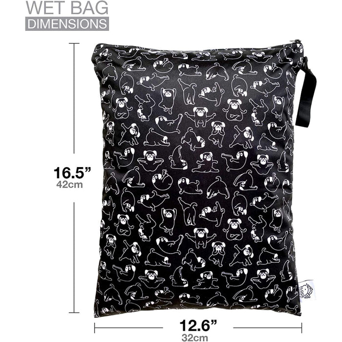 Reusable And Washable Wet Bag Diaper Bag Water Resistant Swimming Bag Pouch, Yoga Gym Bag