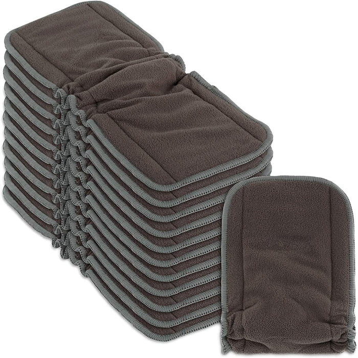 Cloth Diaper Inserts 5 Layer Charcoal Bamboo Reusable Liners For Cloth Diapers