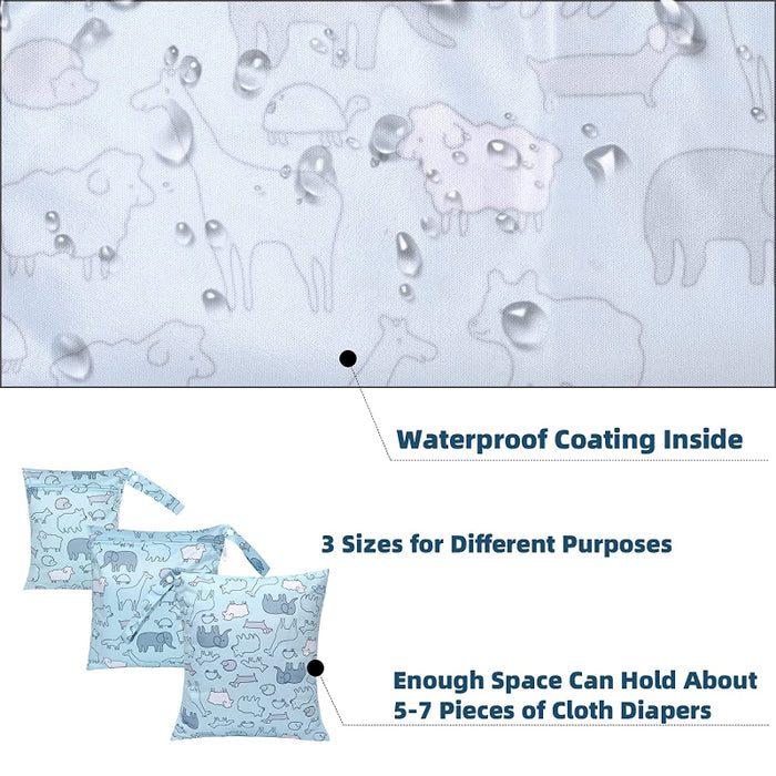 Reusable Waterproof Cloth Diaper Wet Dry Bags