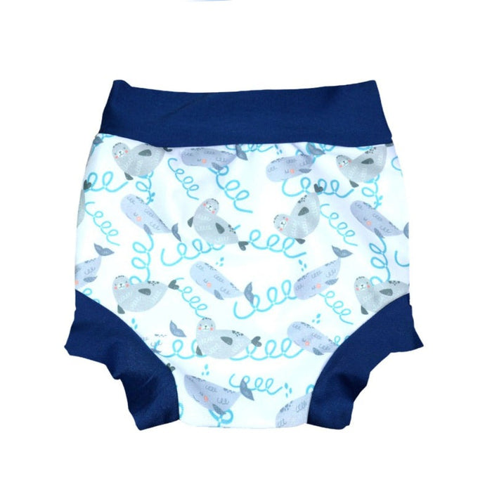 Leakproof Newborn Baby High Waist Printed Swimming Diaper