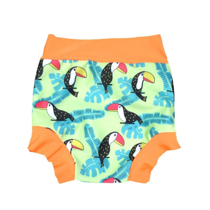 Leakproof Newborn Baby High Waist Printed Swimming Diaper