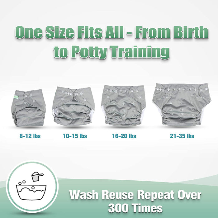Washable Reusable Baby Cloth Pocket Printed Diapers