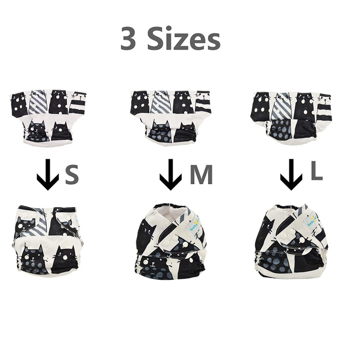 Reusable Cloth Diapers For Baby Girls And Boys