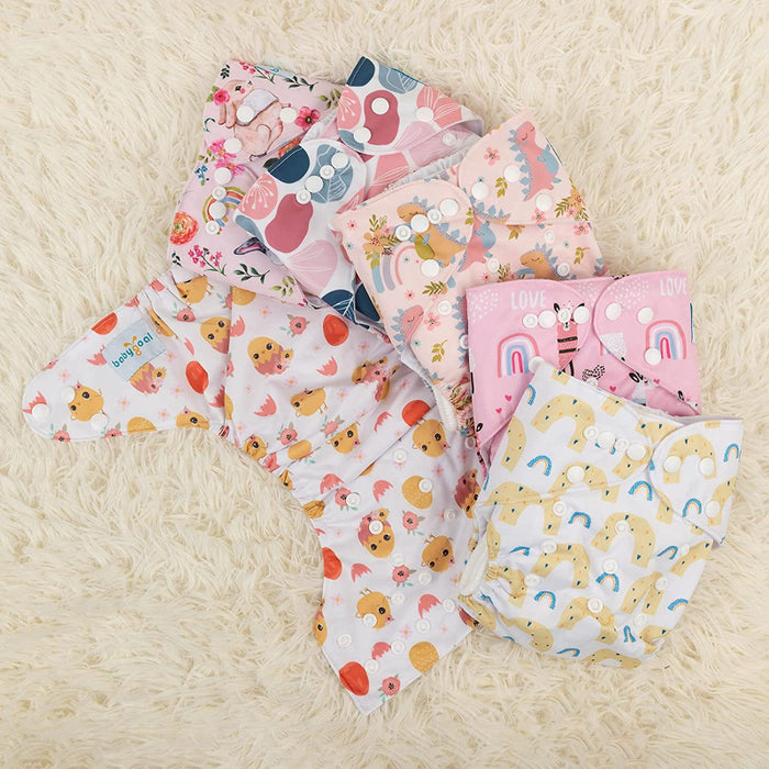 Reusable Cloth Diapers For Baby Girls And Boys