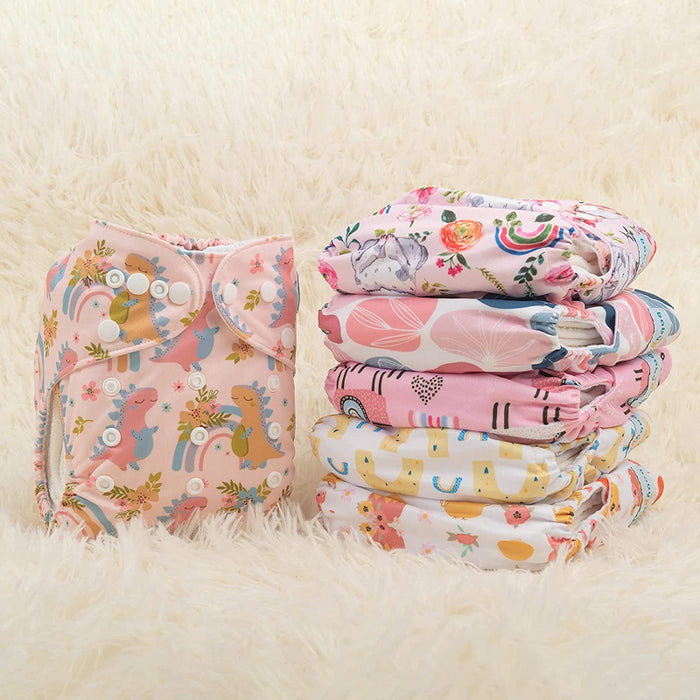 Reusable Cloth Diapers For Baby Girls And Boys