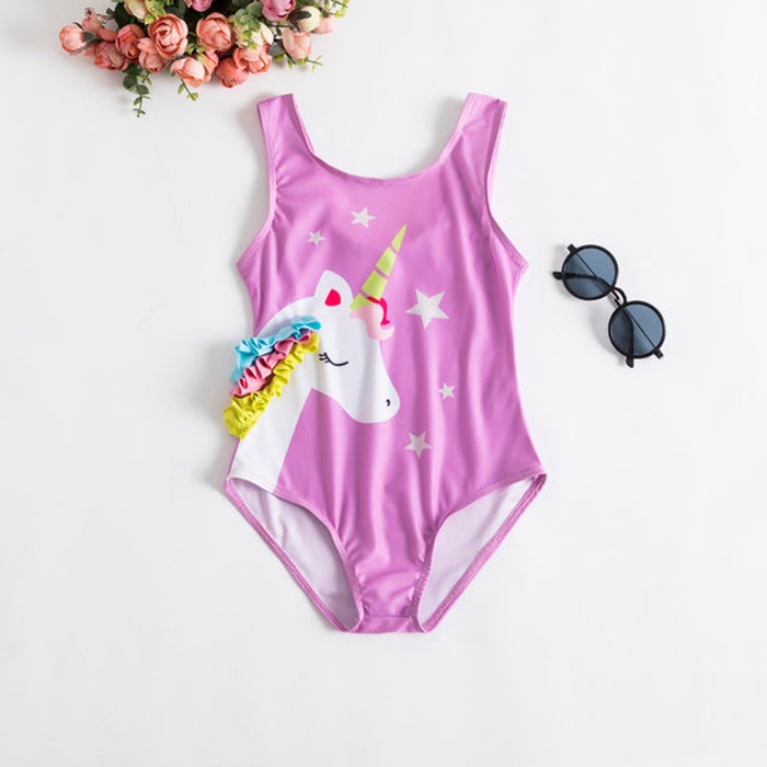 Baby Girl Unicorn One Pieces Summer Swimsuits