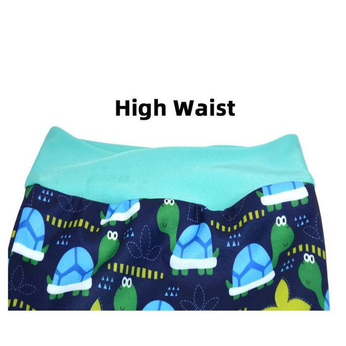 Leakproof Newborn Baby High Waist Printed Swimming Diaper