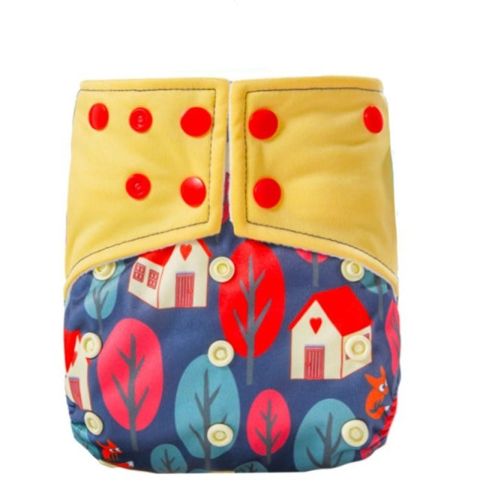 Reusable Diaper With Two Pockets For 0 to 6 Month Old Babies & Toddlers