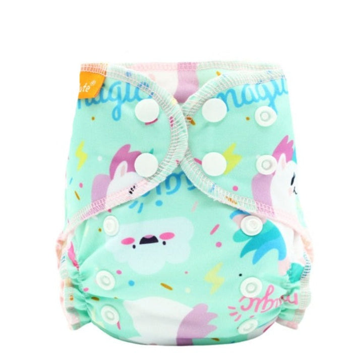 Organic Reusable Cloth Diaper With Waterproof For 0 to 6 Month Old Babies & Toddlers