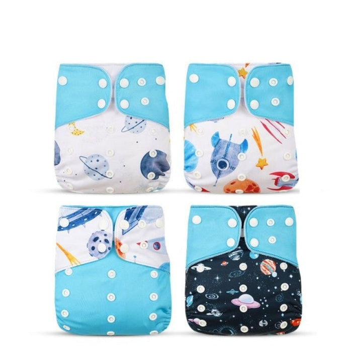 Waterproof Reusable Cloth Diapers With Fashion Packets For 6 to 24 Months Old Babies & Toddlers