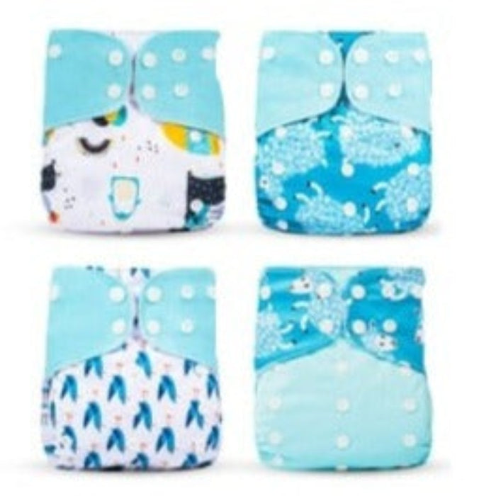 Reusable Cloth Pocket Diapers + Microfiber Inserts For 6 to 12 Months Baby