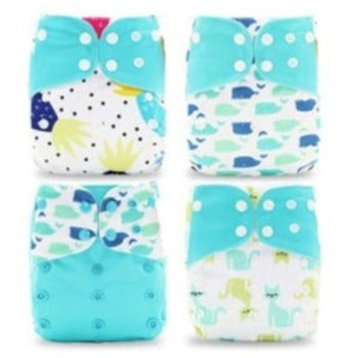 Reusable Cloth Pocket Diapers + Microfiber Inserts For 6 to 12 Months Baby