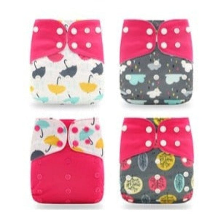 Reusable Cloth Pocket Diapers + Microfiber Inserts For 6 to 12 Months Baby