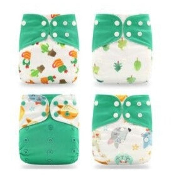 Reusable Cloth Pocket Diapers + Microfiber Inserts For 6 to 12 Months Baby