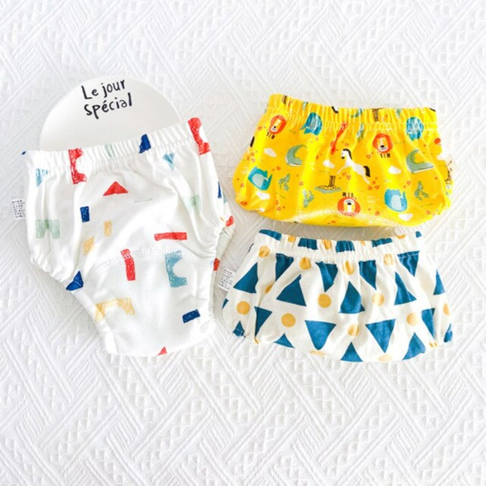 Reusable Diaper Panties With 6 Layers Nappies For 6 to 24 Months Old Babies