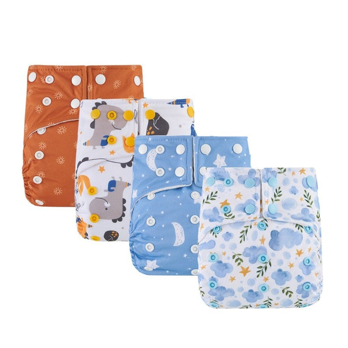 Reusable & Comfortable Velvet Cloth Diaper For 0 to 6 Months Old Babies & Toddlers