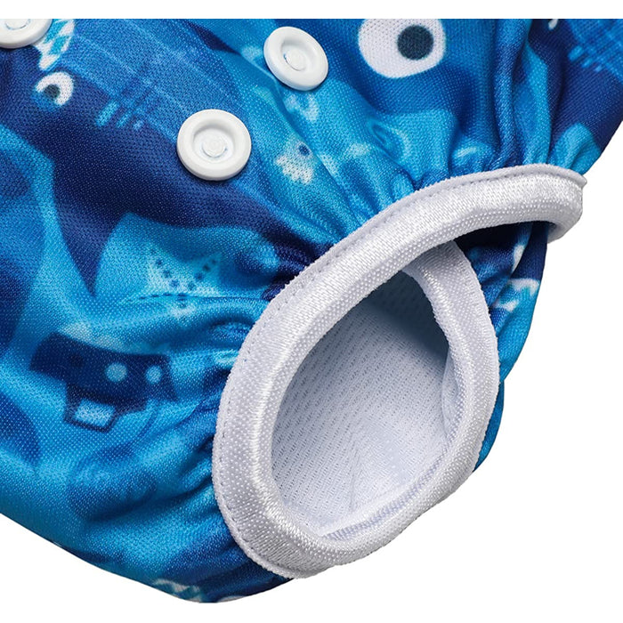 Reusable Swim Diapers Adjustable Stylish Fits 8-36Lbs Ultra Premium For Swimming Lessons