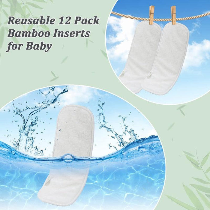 Reusable Bamboo Diaper Inserts